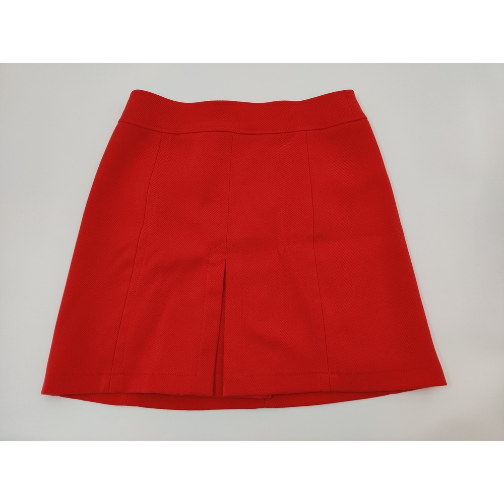 Ann Taylor LOFT Petite Red‎ Textured A-Line Skirt Size 10P